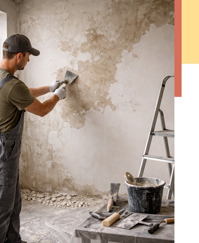 Снятие старой шпаклевки в Ангарске от 1901 руб. — быстро и недорого | ОТДЕЛОЧНИК-Нгр