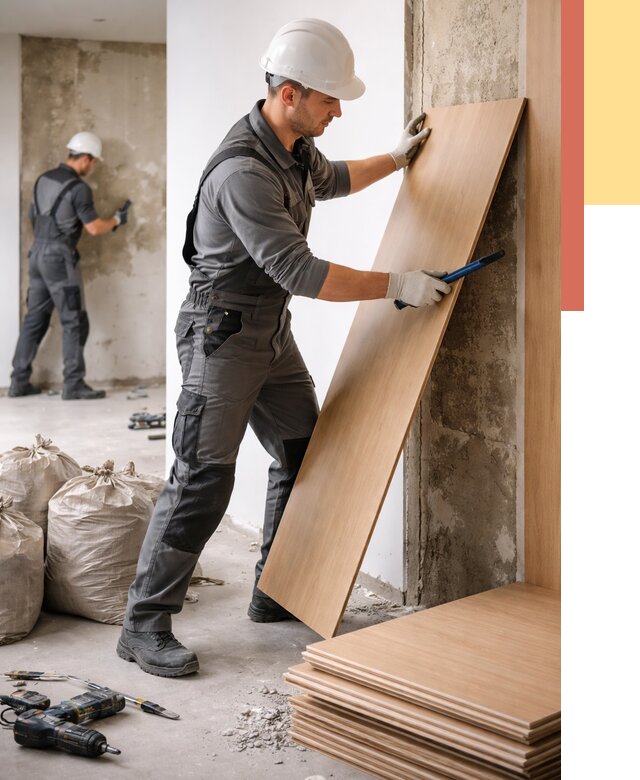 Демонтаж стеновых панелей в Ангарске от 3596 руб. за м² быстро и недорого | ОТДЕЛОЧНИК-Нгр