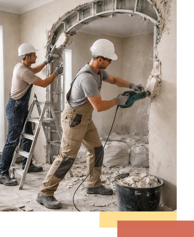 Демонтаж гипсокартонной арки в Ангарске быстро и аккуратно