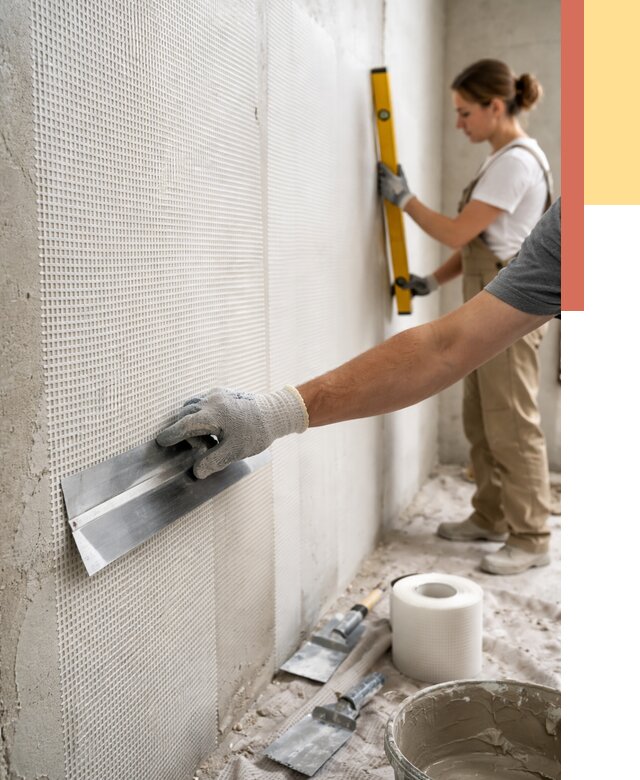 Армирование стен стеклосеткой в Ангарске от 3288 руб. под ключ | ОТДЕЛОЧНИК-Нгр