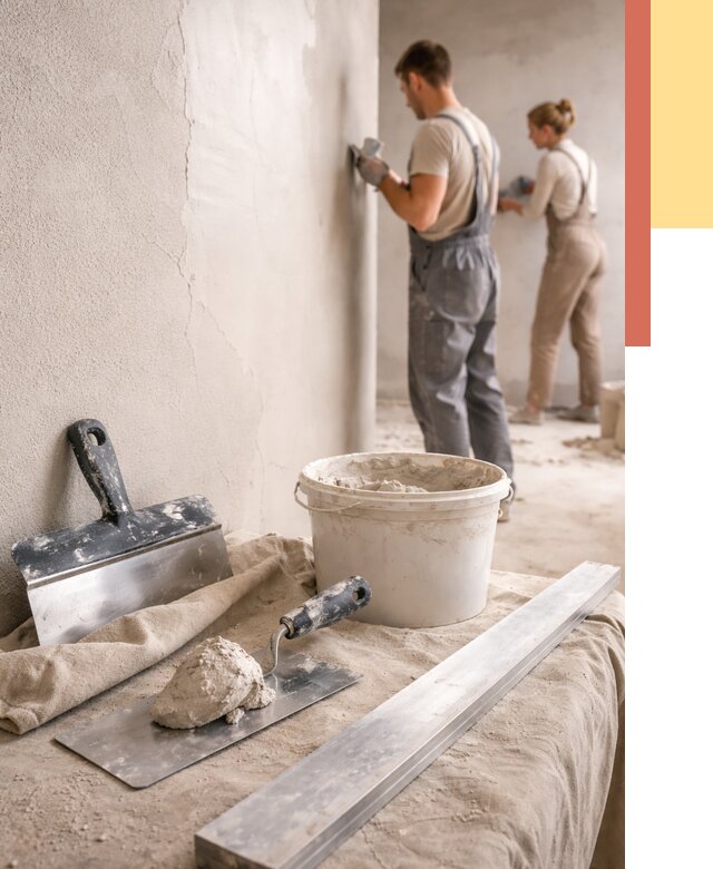 Штукатурка стен гипсовая в Ангарске от 4623 руб/м2 — быстро и недорого | ОТДЕЛОЧНИК-Нгр