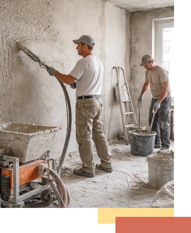 Машинная штукатурка стен в Ангарске — быстро и качественно