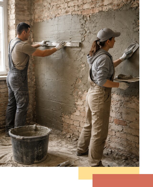 Штукатурка кирпичных стен в Ангарске — качественно и надежно