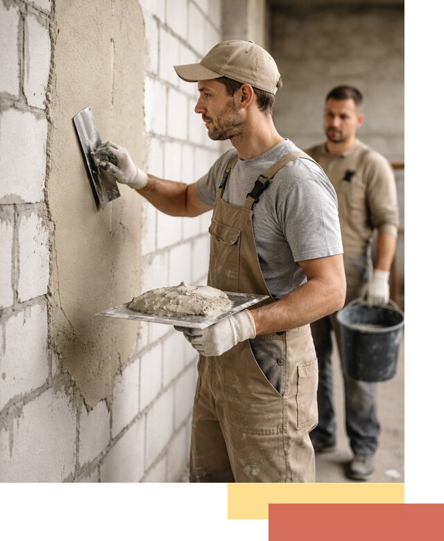 Штукатурка стен из газобетона в Ангарске под ключ