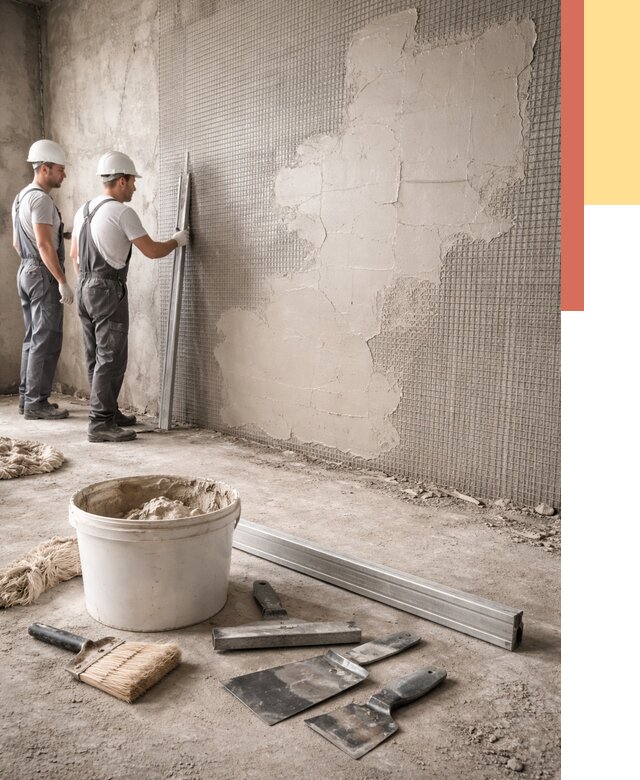 Штукатурка стен по сетке в Ангарске от 5651 руб./м2 — быстро и недорого | ОТДЕЛОЧНИК-Нгр