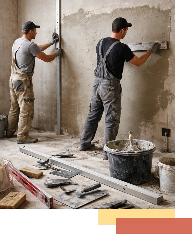 Профессиональная штукатурка стен под плитку в Ангарске