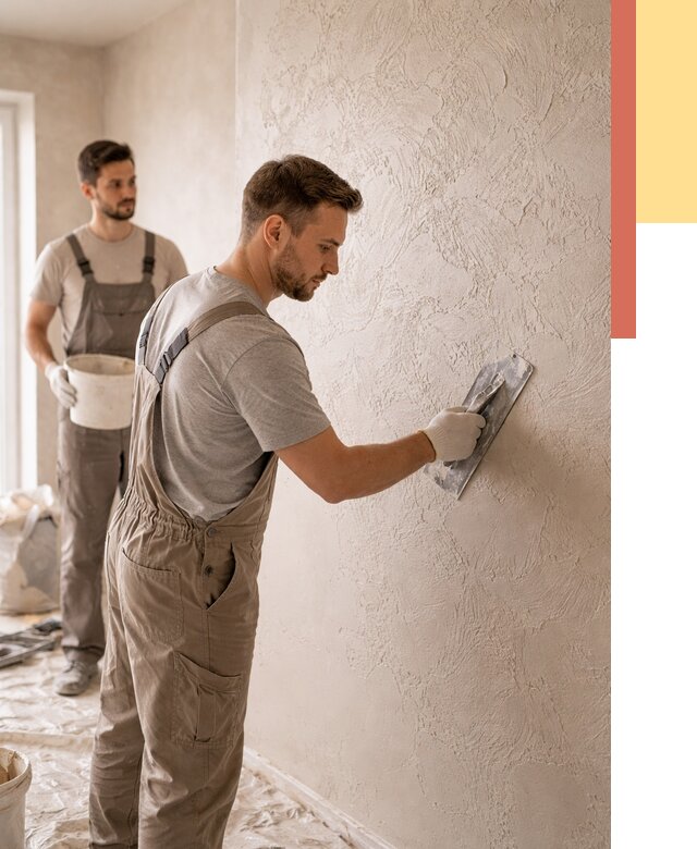 Фактурная штукатурка стен в Ангарске от 4315 руб./м² — заказать под ключ | ОТДЕЛОЧНИК-Нгр