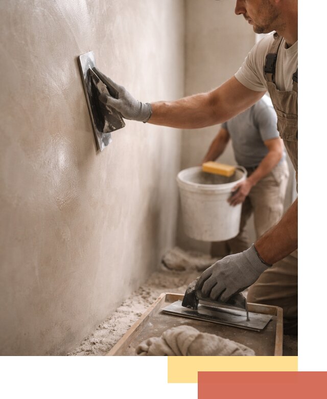 Нанесение марокканской штукатурки таделакт в Ангарске
