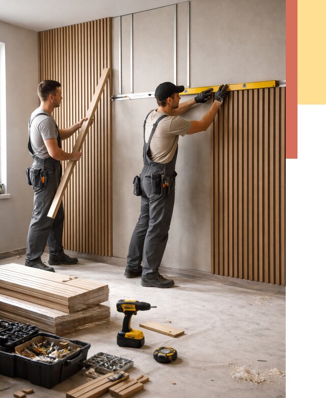 Монтаж реечных панелей на стены в Ангарске от 1233 руб. — быстро и недорого | ОТДЕЛОЧНИК-Нгр