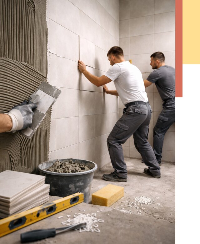 Укладка плитки на стены в Ангарске от 873 руб. — качественно и недорого | ОТДЕЛОЧНИК-Нгр