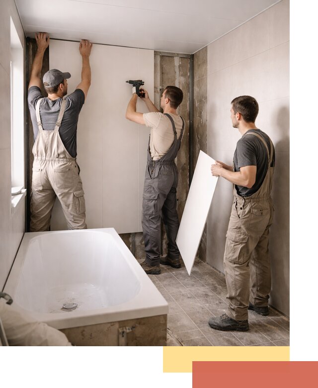 Отделка ванной панели ПВХ профессионально в Ангарске