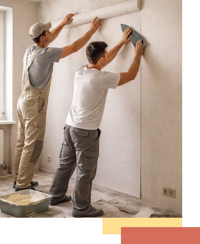 Поклейка виниловых обоев в Ангарске профессионально и качественно