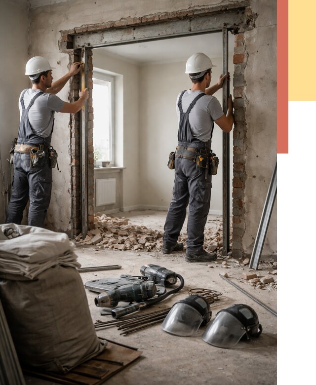 Расширение дверного проема в Ангарске от 12843 руб. под ключ | ОТДЕЛОЧНИК-Нгр