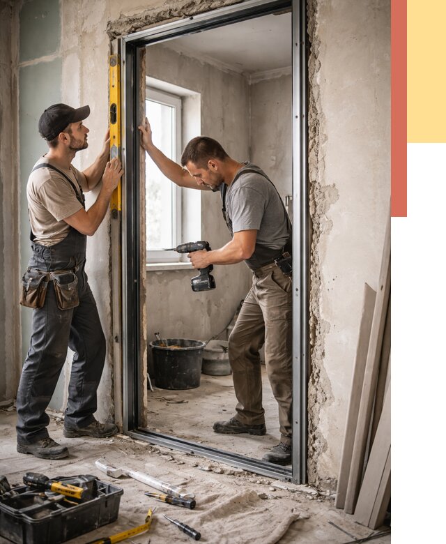 Закладка дверного проема в Ангарске от 3596 руб. — быстро и недорого | ОТДЕЛОЧНИК-Нгр