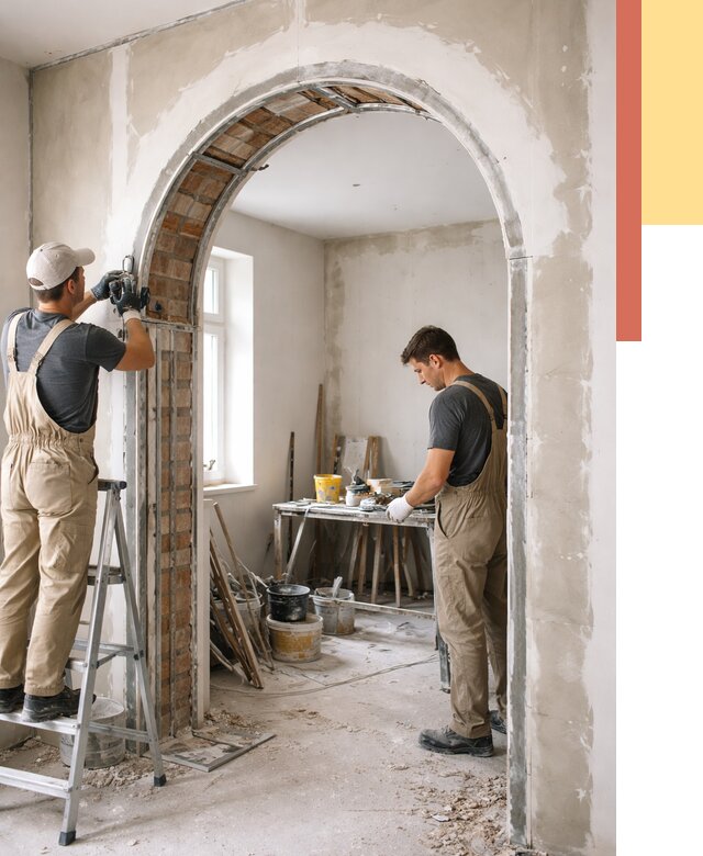 Устройство арочного проема в Ангарске от 9760 руб. под ключ — быстро и недорого | ОТДЕЛОЧНИК-Нгр