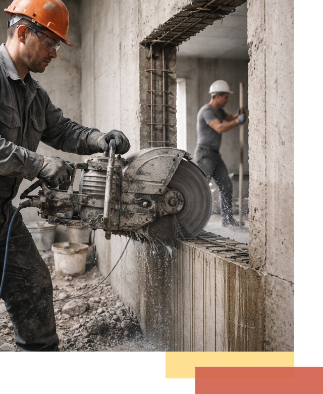 Алмазная резка проемов в Ангарске быстро и точно