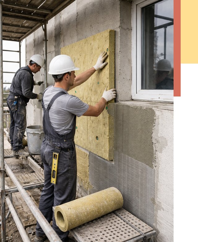 Утепление стен в Ангарске от 4418 руб. под ключ — быстро и недорого | ОТДЕЛОЧНИК-Нгр