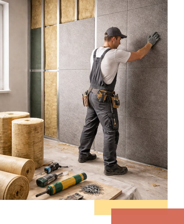 Профессиональная шумоизоляция стен в Ангарске для квартиры и офиса