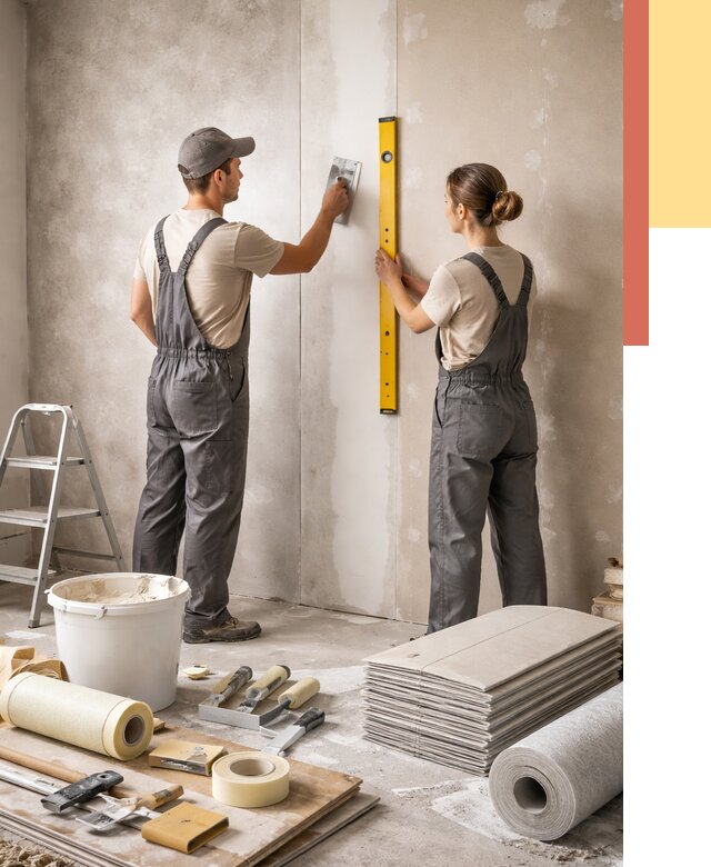 Отделка стен в Ангарске от 1541 руб/м² — недорого, быстро, под ключ | ОТДЕЛОЧНИК-Нгр