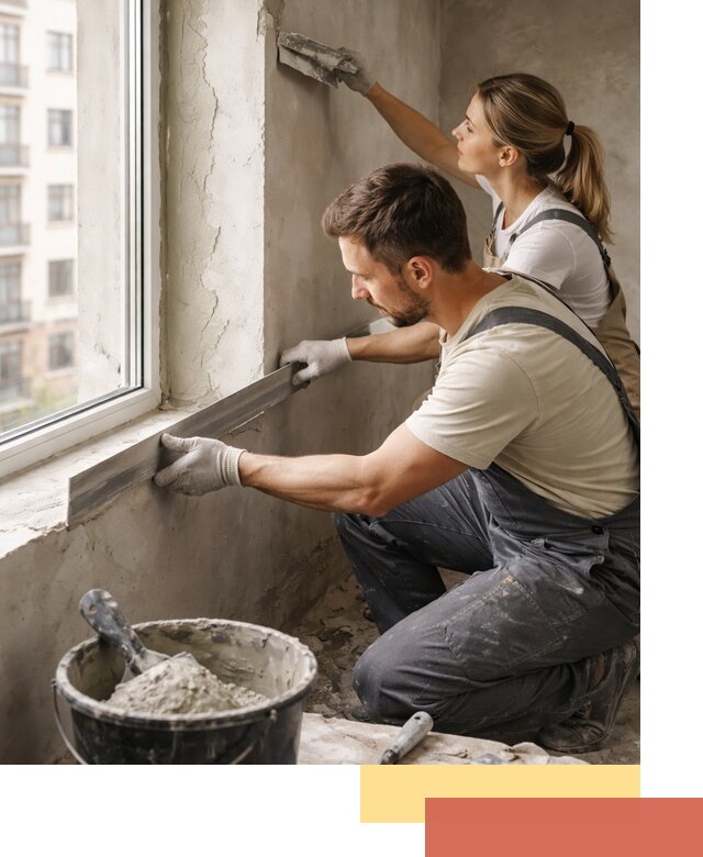 Штукатурка откосов дверей и окон профессионально в Ангарске