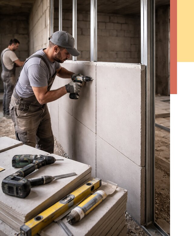 Кладка влагостойких перегородок ПГП в Ангарске от 1233 руб. под ключ | ОТДЕЛОЧНИК-Нгр