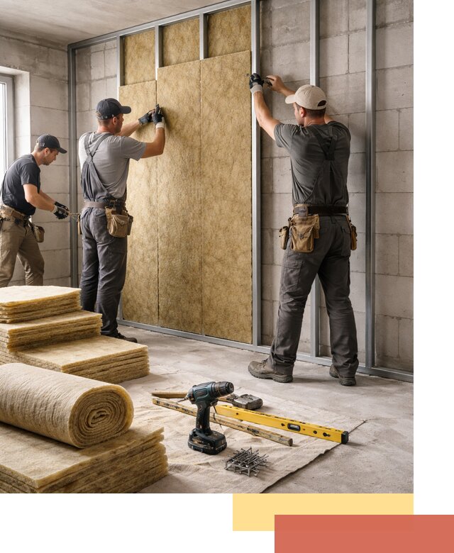 Шумоизоляция перегородок из блоков в Ангарске — монтаж и защита шумоизоляцией