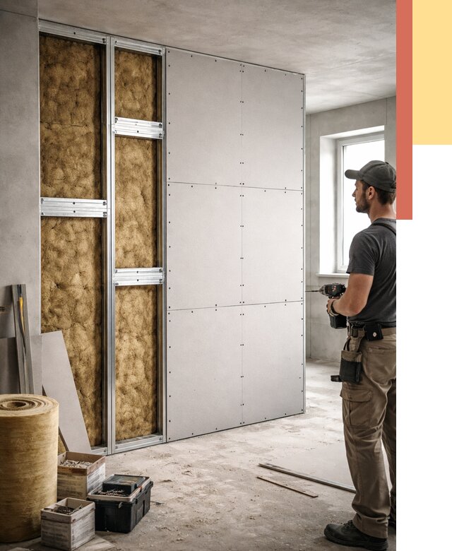 Усиленная перегородка под навеску в Ангарске от 13151 руб. — монтаж под ключ | ОТДЕЛОЧНИК-Нгр