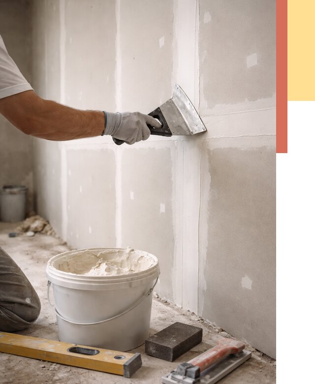 Шпаклевка перегородок из гипсокартона в Ангарске от 2569 руб. — услуги ОТДЕЛОЧНИК-Нгр