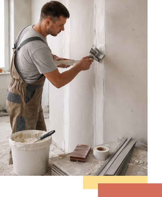 Шпаклевка перегородок из гипсокартона в Ангарске качественно и быстро