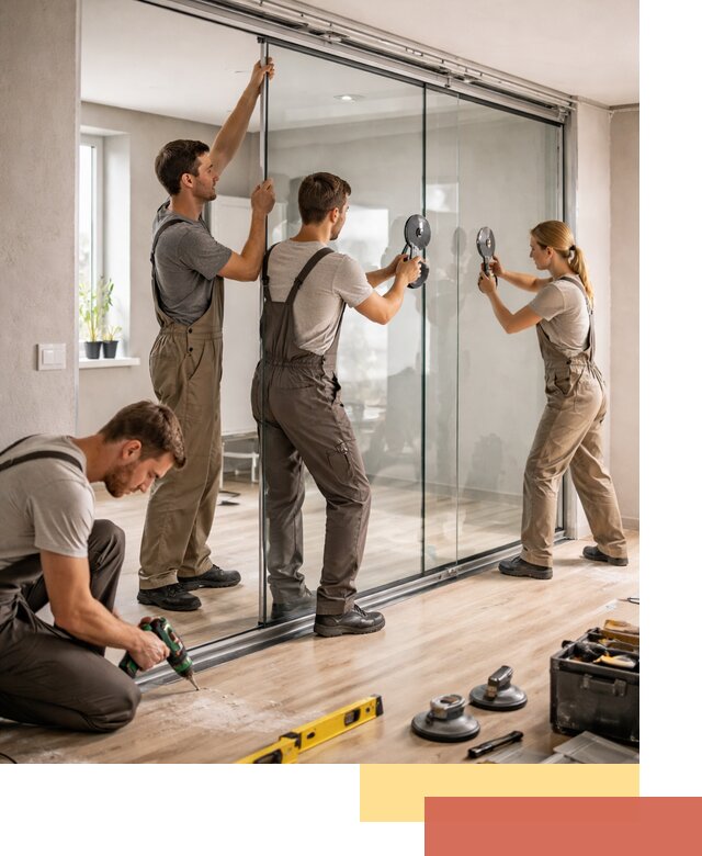 Изготовление стеклянных перегородок на заказ в Ангарске