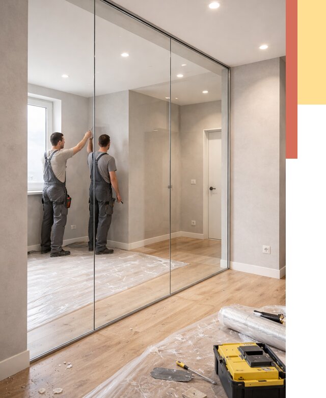 Безрамные стеклянные перегородки в Ангарске — монтаж от 9760 руб. | ОТДЕЛОЧНИК-Нгр