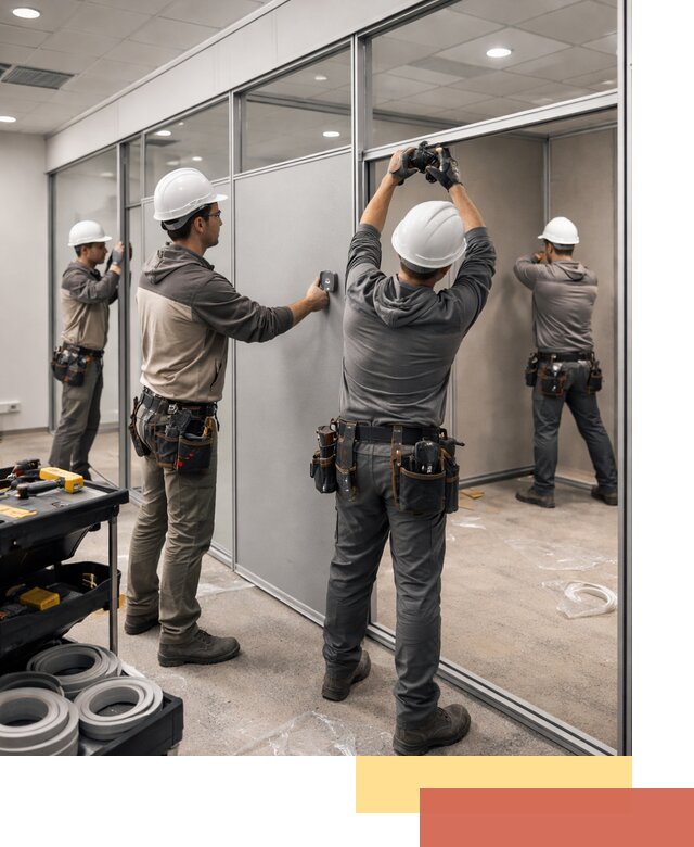 Мобильные офисные перегородки под ключ в Ангарске