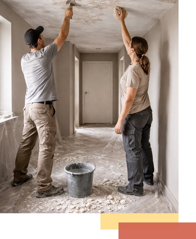 Удаление побелки с потолка в Ангарске — быстро и аккуратно