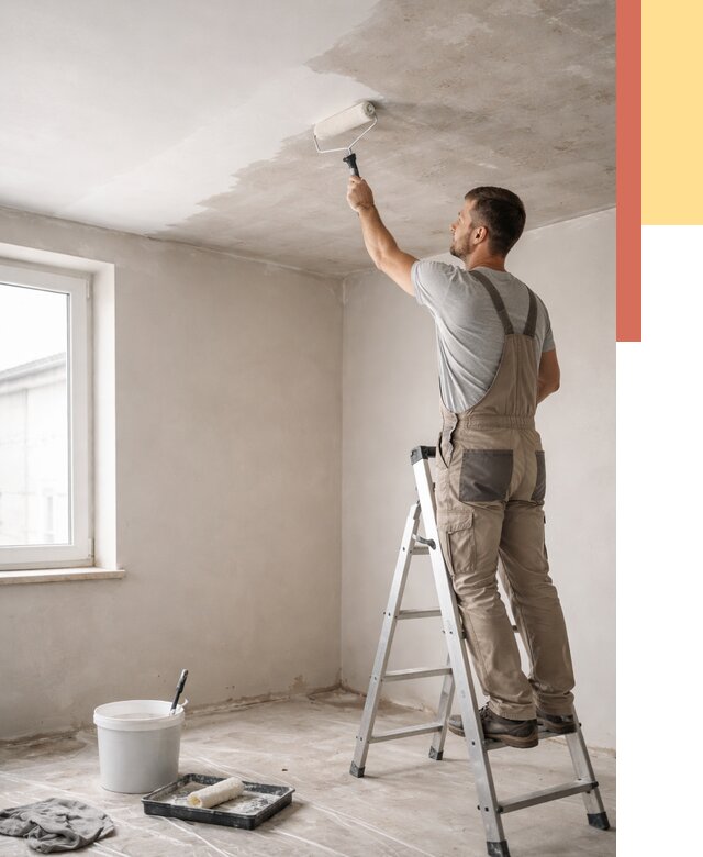 Грунтовка потолка в Ангарске от 2569 руб. — быстро и недорого | ОТДЕЛОЧНИК-Нгр