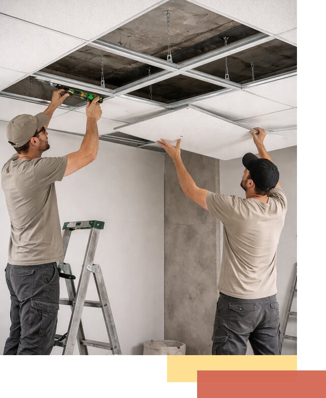 Монтаж потолка Армстронг под ключ в Ангарске