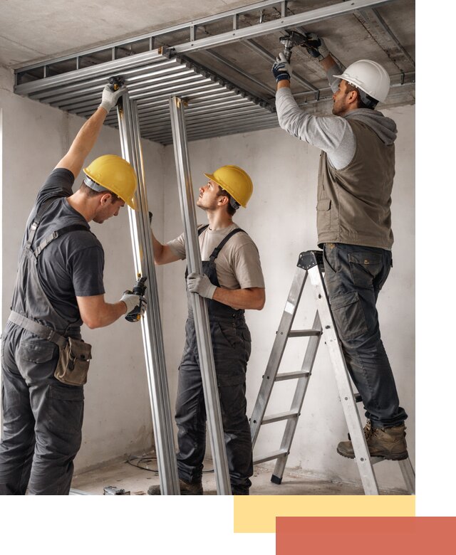 Монтаж реечного потолка под ключ в Ангарске