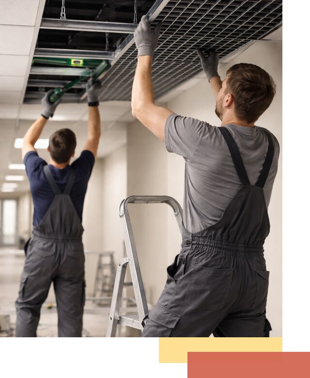 Монтаж потолка Грильято в Ангарске: установка под ключ качественно