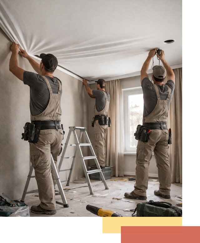 Монтаж матового натяжного потолка в Ангарске качественно и быстро