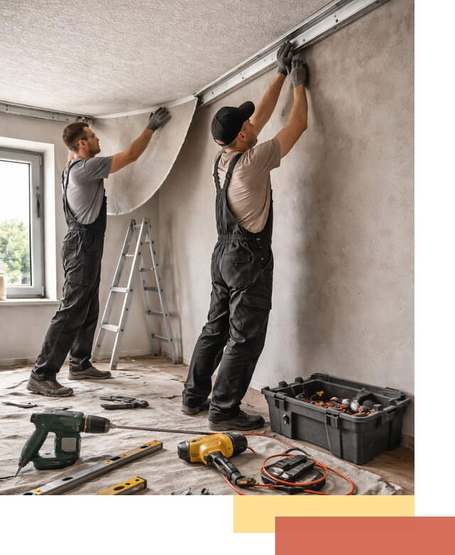 Монтаж фактурного натяжного потолка в Ангарске качественно и быстро