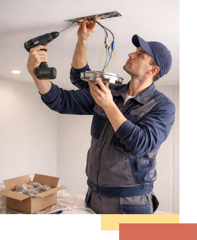 Установка люстры в натяжной потолок в Ангарске