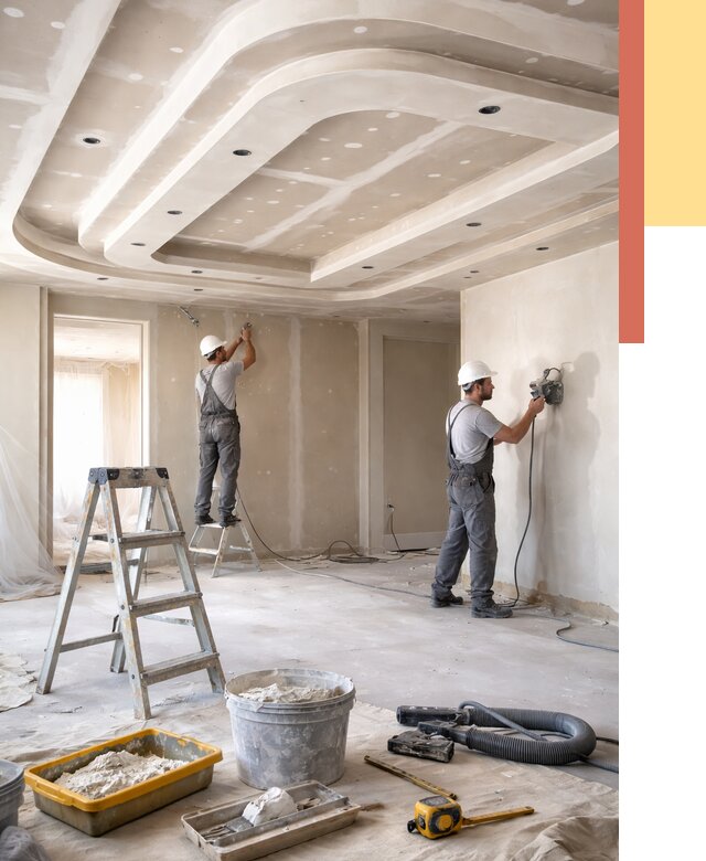 Многоуровневый потолок из гипсокартона в Ангарске от 771 руб. под ключ | ОТДЕЛОЧНИК-Нгр