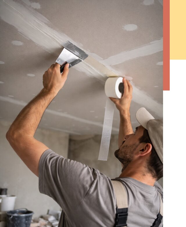 Обработка швов потолка ГКЛ в Ангарске от 7706 руб. под ключ | ОТДЕЛОЧНИК-Нгр