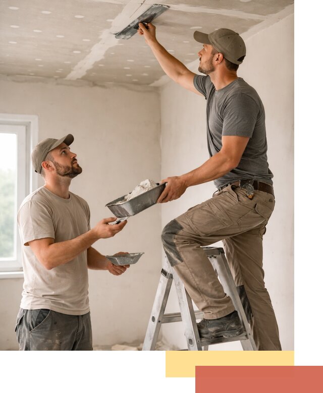 Шпаклевка потолка из гипсокартона в Ангарске качественно и быстро