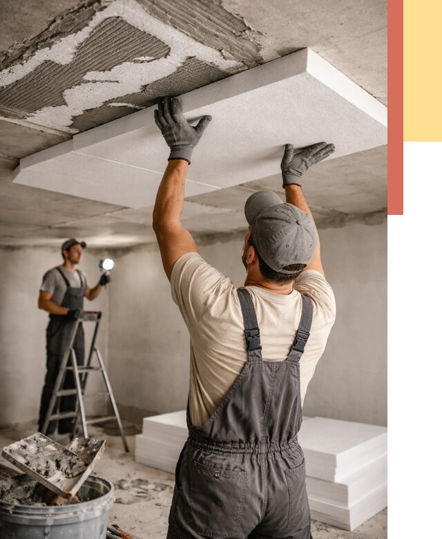 Утепление потолка пенопластом в Ангарске от 4623 руб/м2 — недорого и быстро | ОТДЕЛОЧНИК-Нгр