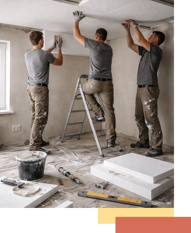 Утепление потолка пенопластом в Ангарске быстро и качественно